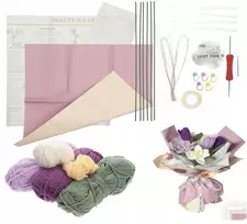 Nėrimo rinkinys gėlės puokštė dovana vaikams Diy