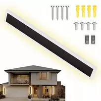 Ledea Led sieninis šviestuvas ilgas fasadinis sieninis šviestuvas vidaus 60cm 12w atsparus vandeniui