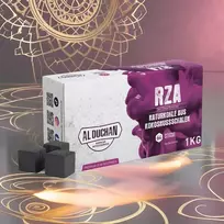 1kg Premium kokosų anglis Rza, 26 vnt., natūrali kokosų lukštų anglis, aukštos kokybės kokosų anglies kubeliai, grilio ir anglies briketai