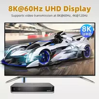 Riieyoca Pd240w Usb C į Usb C trumpas kabelis, 90 laipsnių 40gbps didelės spartos duomenų perdavimo type c kabelis, palaiko 8k @ 60hz Uhd vaizdo išvestį, lankstus plokščias kabelis, skirtas power bank, Ssd (dešinys)
