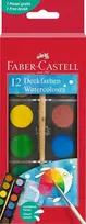 Faber-castell akvarelinių dažų rinkinys su teptuku, 12 spalvų