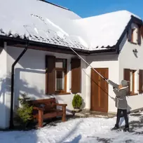 Grandininis pjūklas Kadax sniego kastuvas-grandiklis stogams, reguliuojamas, 473 cm