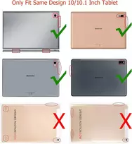 Aknici silikoninis dėklas, skirtas blackview tab 15/tab10/tab9/tab8, teclast p20s/m40s/m40 pro/p20hd/m40, yestel t5, dragon touch notepad 102, higrace 10 colių, okaysea 10.1 colio, xcx 10.1 colio, su peties dirželiu
