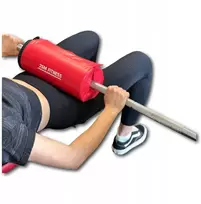 Jsm fitness apsauga nuo grifo hip thrust štangai, stora raudona danga