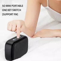 Kompiuterio kolonėlės Cuifati nešiojama bluetooth kolonėlė su įkrovimo laidu, belaidis stereo žemų dažnių garsiakalbis usb garsas su fm radijo imtuvu, palaiko belaidį bluetooth, kortelės jungtį