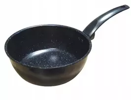 Apvalus puodas, plieno, turistinis, tefloninis, aukštas, 2 litrų