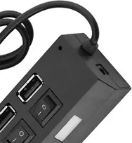 7 prievadų usb šakotuvas, 450mbps spartus perdavimas, nepriklausomi jungikliai kompiuteriui, nešiojamam kompiuteriui, klaviatūrai, be konfliktų, plug & play duomenų sinchronizavimo šakotuvas skirstytuvas su kelių lygių, numatytasis