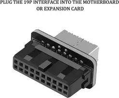 Usb 3.1 Plokštės Adapteris: 19/20 Pin į Type E, 10gbps