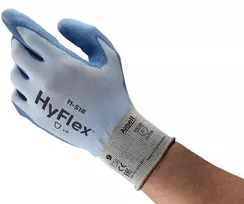 Ansell 11-518 ultralight hyflex pirštinės, atsparios įpjovimams, dydis 9 [kaina už porą] (ansell)