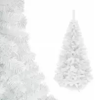 Dirbtinė balta puošni pušis ant stovo, graži, išskirtinė, 220 cm