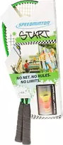 Speedminton starter kit – alternatyva paplūdimio kamuoliui / spyruokliniam kamuoliui 2 originalūs speeder, pagaminti vokietijoje