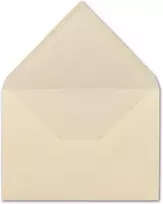 50 vnt. din c5 formato kreminių vokų su rievėta struktūra, 22,9 x 16,2 cm, 100 g/m², drėgnai klijuojami pašto vokai be langelio, idealiai tinkantys kalėdiniams atvirukams ir kvietimams iš Glüxx-agent