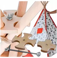 Stabilizatorius Tipi Wigwam Teepee palapinei, mediena, pagaminta Lenkijoje