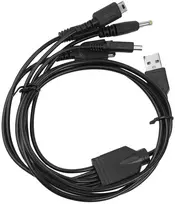 Voanzo 5 viename žaidimų konsolės įkrovimo laidas, suderinamas su wii u/new 3dsxl/new 3ds/nds lite sp/psp 5