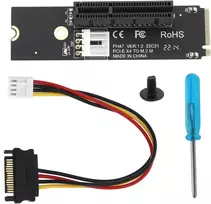 1 rinkinys M.2 Key M į Pci-e 4x adapterio kortelę, suderinama su Windows, Linux ir Mac sistemomis, M.2 į Pci-e 4x pakėlimo kortelė