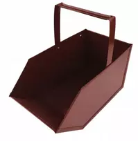 Mažas anglies kibiras pelenams, rudas, praktiškas