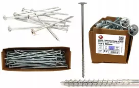 4pro medvaržčiai konstrukciniai 10x260 torx40 50vnt lėkšteliniai cr3 galvanizuoti