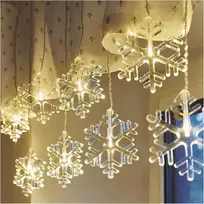 Emos Led Sniego snaigės girlianda, 84 cm, šiltai balta, vidaus/lauko
