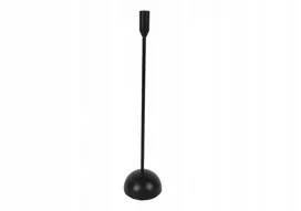 Žvakidė kūginei žvakei, metalinė, juoda, aukštis 44,5 cm
