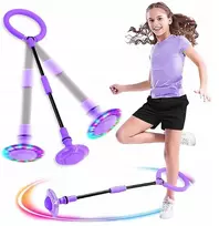Šviečiantis led hula-hoop ant kojos vaikams, sulankstomas, mirksintis kamuolys šokinėjimui