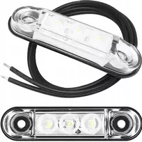 Priekinis baltas gabaritinis žibintas Led Ld2438 slim Puspriekabė Auto Tralas