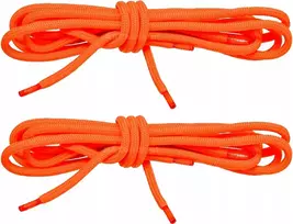 Elastingi oranžiniai neoniniai batraiščiai 75 cm apvalūs G12-54