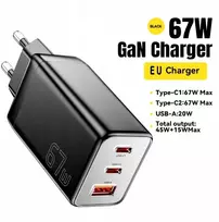 Originalus greitasis Essager 67w tinklo įkroviklis, Gan, 2xusb-c, 1xusb-a