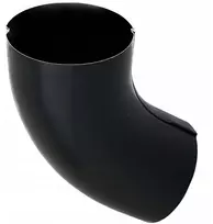 Galeco 60° plieno latako alkūnė 90mm, pusiau matinis juodas