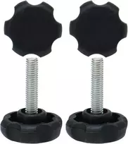 Sourcing map reguliuojamos baldų kojelės reguliuojama kojelė m6 x 30 x 30 mm rankinis sraigtas lyginimo kojelės reguliuojamas lygis grindų apsauga 4 vnt.