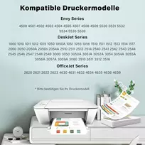 301 Xl juodas pakaitalas hp 301 rašalo kasetėms, spausdintuvo kasetė hp 301 juoda, suderinama su envy 4500 5530 5534 deskjet 2544 2549 officejet 2620 4630 4632, 1 pakuotė