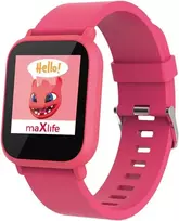 Maxlife išmanusis laikrodis vaikams Mxsw-200 rožinis, programėlė Fit4kid, 4 sporto režimai, miego stebėjimas, muzikos valdymas, atsparus vandeniui Ip68, širdies ritmo stebėjimas, pranešimai, 4 laikrodžio ciferblatai, oras