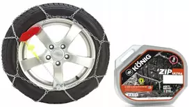 KING Konig Zip Ultra 9 80 grandininės apsaugos nuo sniego 195/65r15 205/45r17 215/40r17 su įtempikliu
