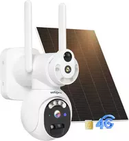 Hiseeu dvigubo objektyvo: 3g/4g Lte lauko stebėjimo kamera su Sim kortele, lauko baterija su saulės baterija, 3mp Ptz saulės Ip kameros su Pir judesio jutikliu, spalvotas naktinis matymas, 2 krypčių garsas