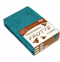 Frotinis paklodė su guma turkio spalvos Karo dydis 80x200 elastinga