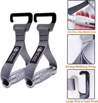 J Bryant Fitness Resistance Band tvirta pasipriešinimo juosta su metalinėmis rankenomis, nerūdijančio plieno didelis kabliukas skirtas plačiam prisitraukimui ir pasipriešinimo juostos treniruotėms, namų treniruočių įranga