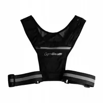 Atšvaitinė liemenė dviračiui, bėgimui su kišenėmis juoda Gymbeam L/xl