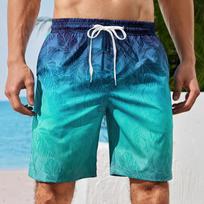 Vyriškos maudymosi šortai su tinklelio pamušalu, šoninėmis kišenėmis, vienspalviai paplūdimio šortai, greitai džiūstantys, lengvi, su raišteliu, boardshorts, vasariniai maudymosi drabužiai M