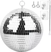 Veidrodinis disko kamuolys 20 cm veidrodiniai disko kamuoliai vakarėliams dj klubui