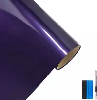 Aukščiausios kokybės itin blizgi violetinė vinilo plėvelė, skirta automobilio stogo sparno statramsčiui, motociklo lipdukas (50 cm x 150 cm)