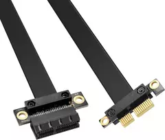 Pci-e 1x prailginimo adapteris, horizontalus 180 laipsnių