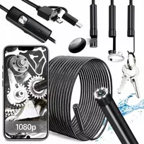 Endoskopinė inspekcinė kamera 5m 3in1 Pc telefono Android Full Hd