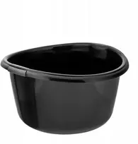 Dubuo skalbiniams 30 l plastikinis gilus juodas Altom Design