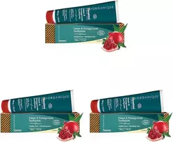 Himalaya Organique Neem & Pomegranate dantų pasta be fluorido, vegetariška, 150 g (3 pakuotė)