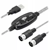 Usb Midi adapterio kabelis 5 kontaktų Din įvesties-išvesties jungtis su Led indikatoriumi