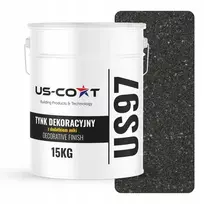 Us-coat Dekoratyvinis grafitinis tinkas su permatoma žėrute Mikowy D924 15kg Premium