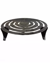 4Elementi Kepsninės grotelės, metalinės grotelės lauko židiniui Poa, priedai, 35 cm