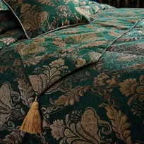 Paoletti Shiraz smaragdo žalumo stalo takelis 33 x 230 cm