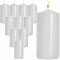 Aura Balta Cilindrinė Žvakė Sw50 100-090