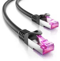 Deleycon 50 m Cat7 lauko tinklo kabelis S/ftp 600 Mhz 10Gbit/s Awg 26 Cu varinis, skirtas naudoti lauke, atsparus Uv spinduliams, itin atsparus oro sąlygoms Ldpe danga juodas