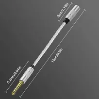 4.4mm į 3.5mm Stereo Audio Kabelis Vyras-moteris Ausinėms